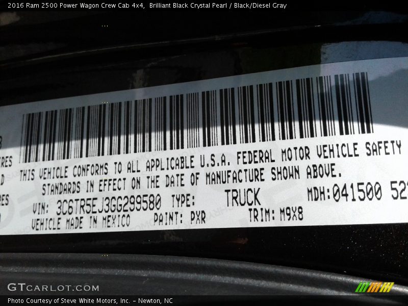 Brilliant Black Crystal Pearl / Black/Diesel Gray 2016 Ram 2500 Power Wagon Crew Cab 4x4