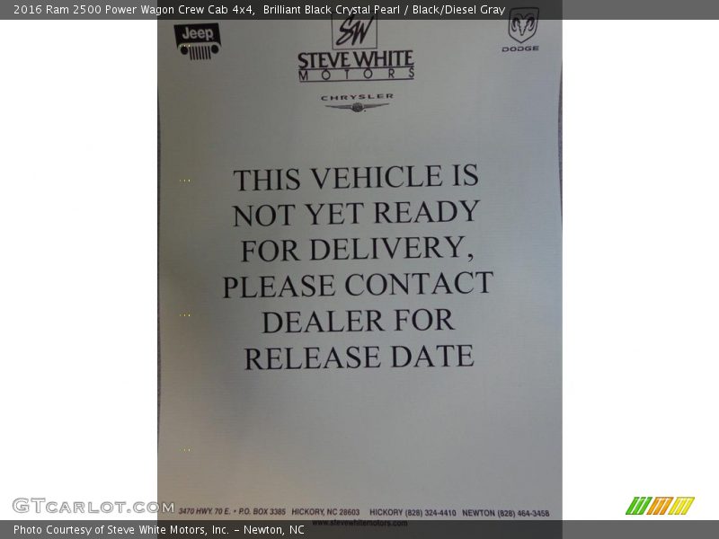 Brilliant Black Crystal Pearl / Black/Diesel Gray 2016 Ram 2500 Power Wagon Crew Cab 4x4