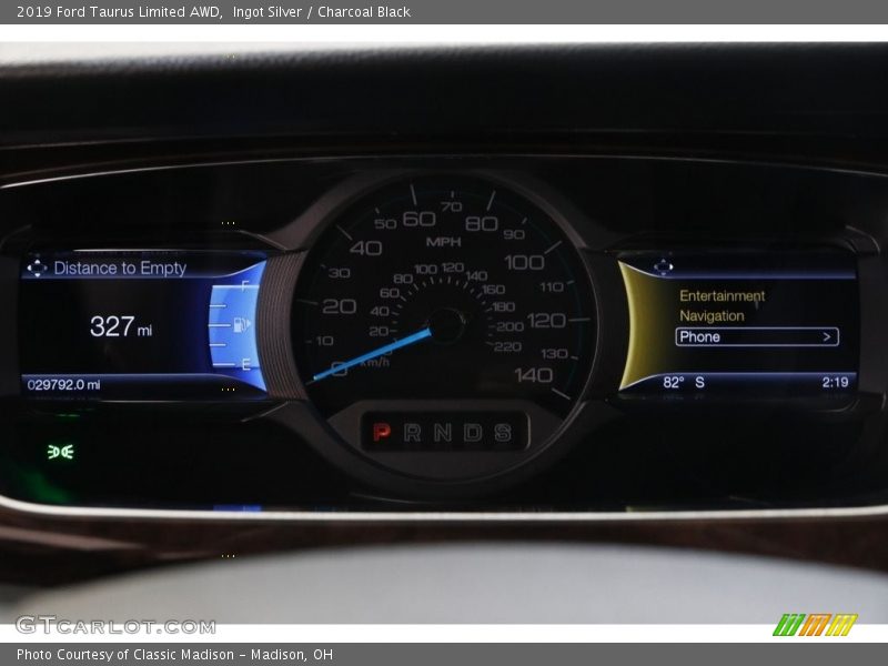 Ingot Silver / Charcoal Black 2019 Ford Taurus Limited AWD