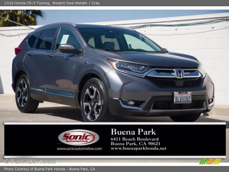 Modern Steel Metallic / Gray 2019 Honda CR-V Touring