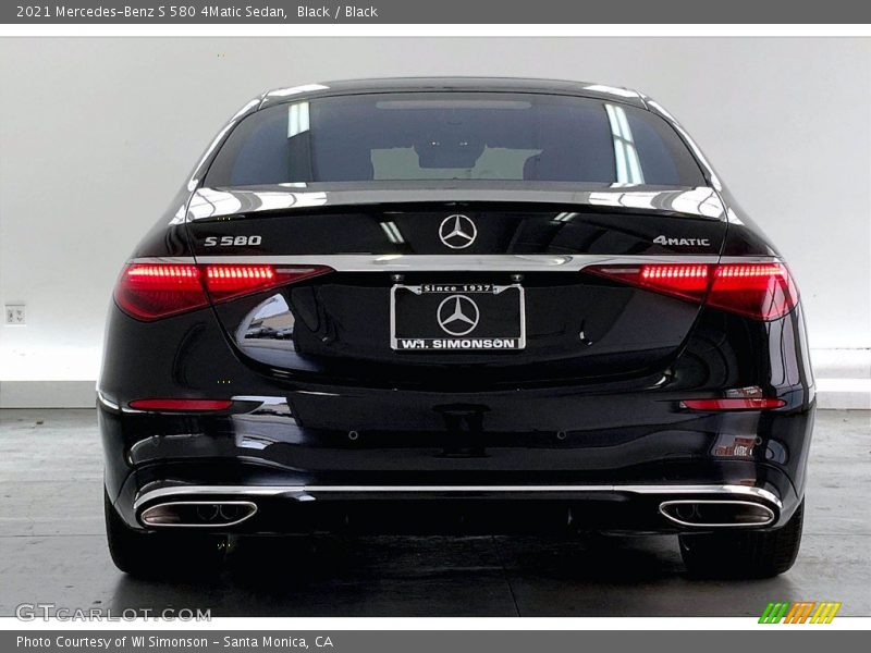 Black / Black 2021 Mercedes-Benz S 580 4Matic Sedan