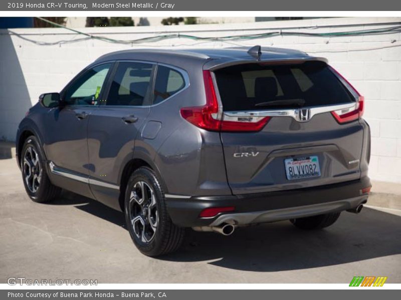 Modern Steel Metallic / Gray 2019 Honda CR-V Touring