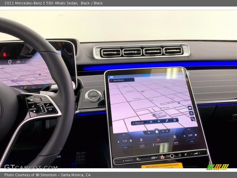 Navigation of 2021 S 580 4Matic Sedan