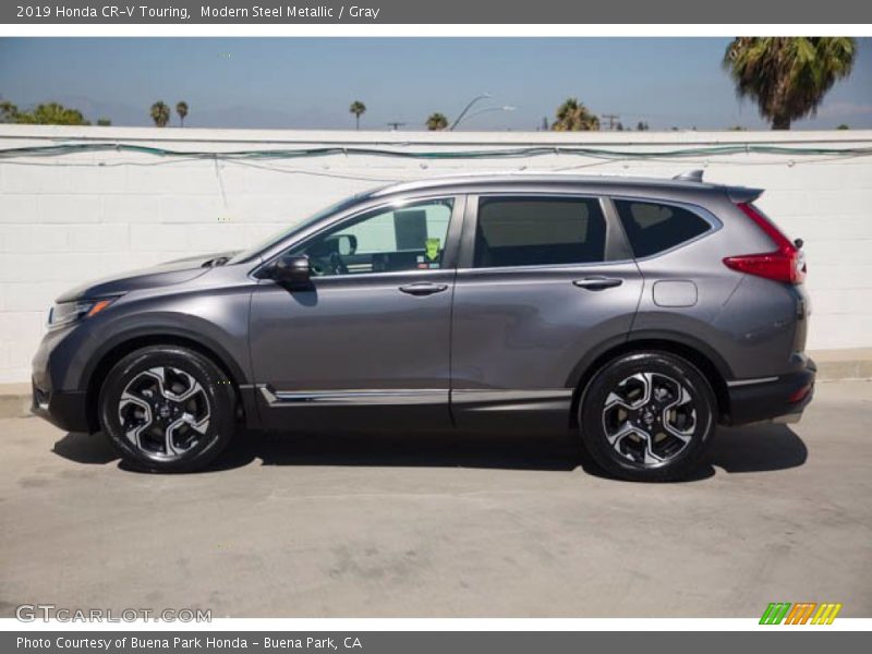 Modern Steel Metallic / Gray 2019 Honda CR-V Touring