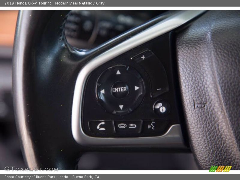 Modern Steel Metallic / Gray 2019 Honda CR-V Touring