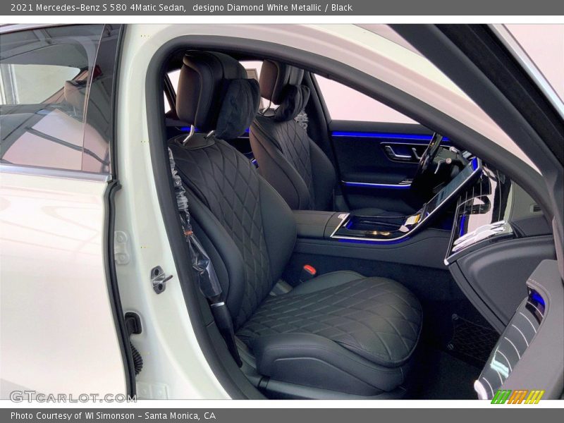 Front Seat of 2021 S 580 4Matic Sedan