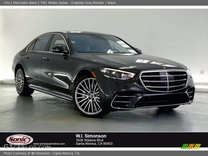 Graphite Grey Metallic / Black 2021 Mercedes-Benz S 580 4Matic Sedan