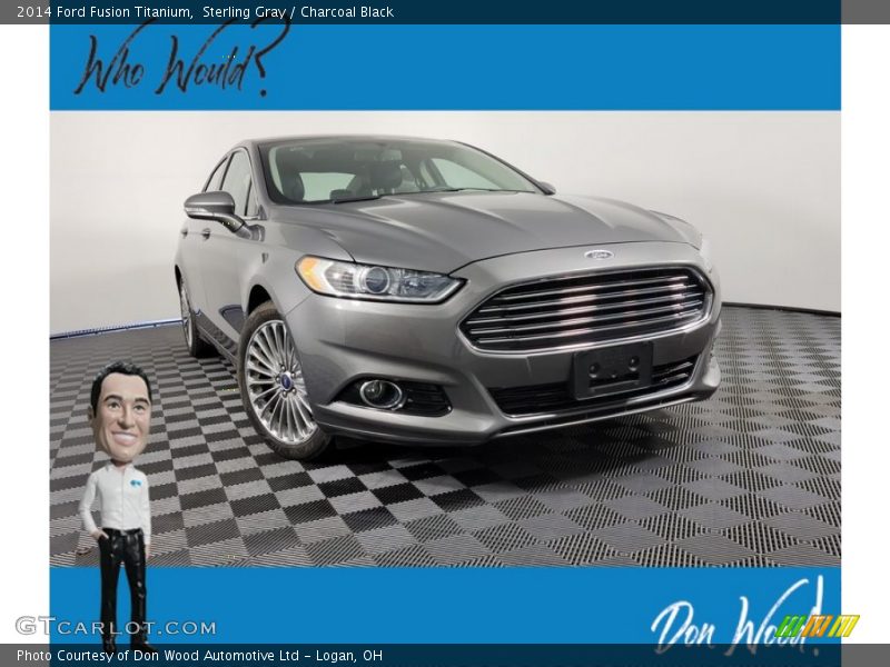 Sterling Gray / Charcoal Black 2014 Ford Fusion Titanium