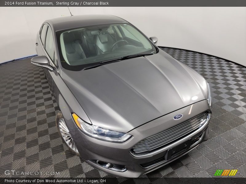 Sterling Gray / Charcoal Black 2014 Ford Fusion Titanium