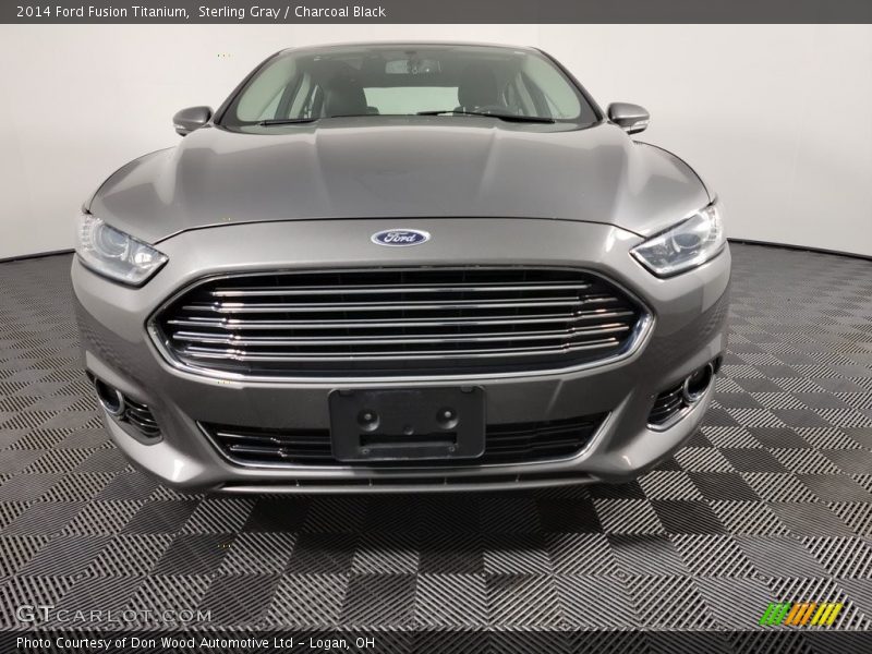 Sterling Gray / Charcoal Black 2014 Ford Fusion Titanium