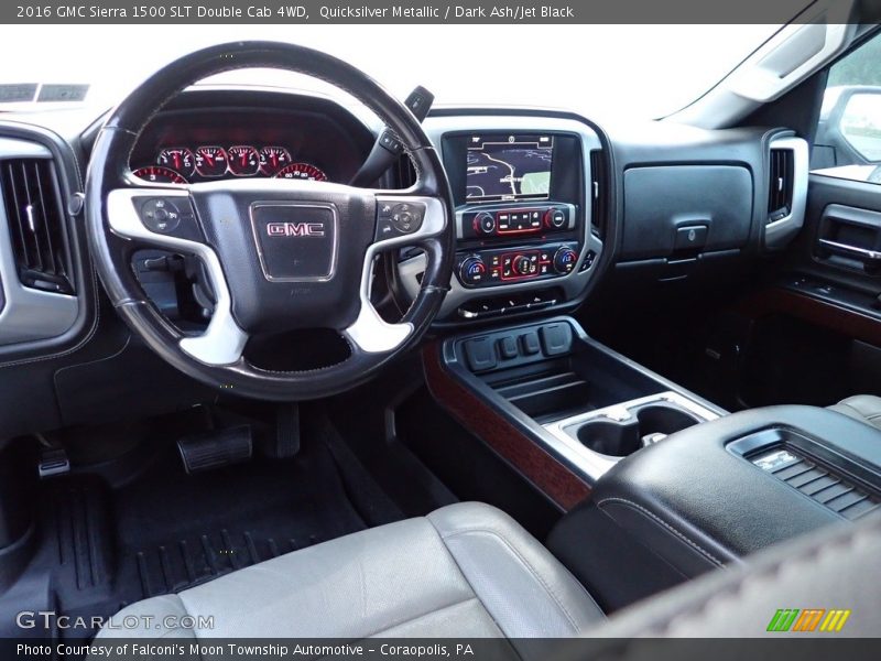  2016 Sierra 1500 SLT Double Cab 4WD Dark Ash/Jet Black Interior