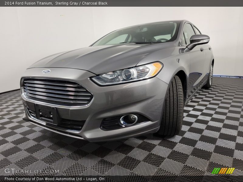 Sterling Gray / Charcoal Black 2014 Ford Fusion Titanium