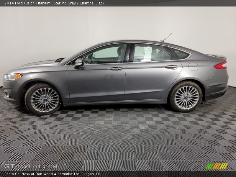 Sterling Gray / Charcoal Black 2014 Ford Fusion Titanium