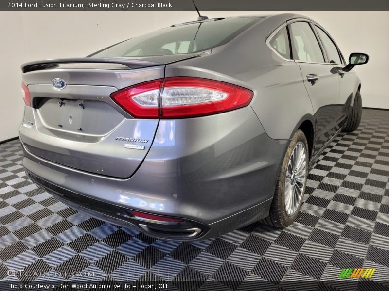 Sterling Gray / Charcoal Black 2014 Ford Fusion Titanium