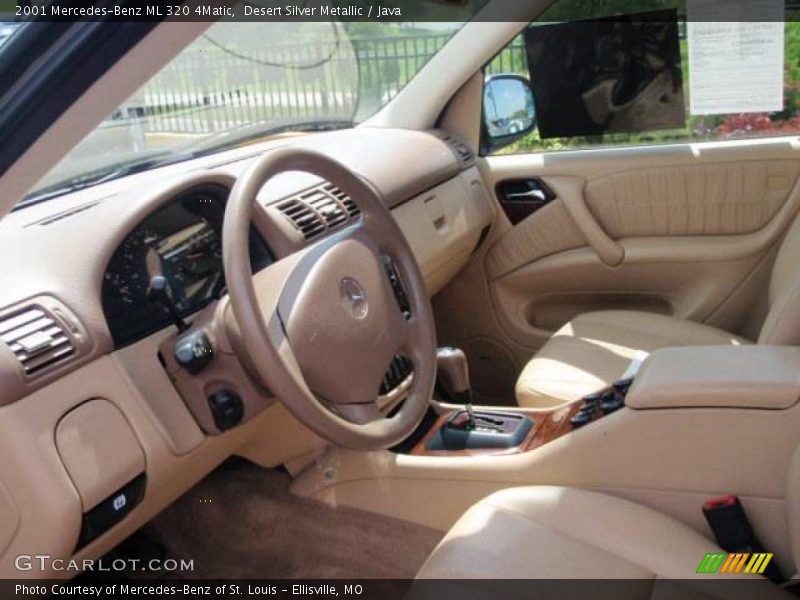 Desert Silver Metallic / Java 2001 Mercedes-Benz ML 320 4Matic