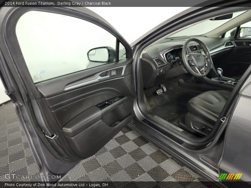 Sterling Gray / Charcoal Black 2014 Ford Fusion Titanium