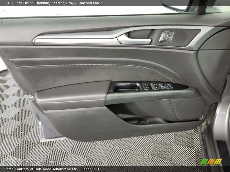 Sterling Gray / Charcoal Black 2014 Ford Fusion Titanium