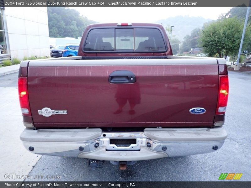 Chestnut Brown Metallic / Castano Brown Leather 2004 Ford F350 Super Duty King Ranch Crew Cab 4x4