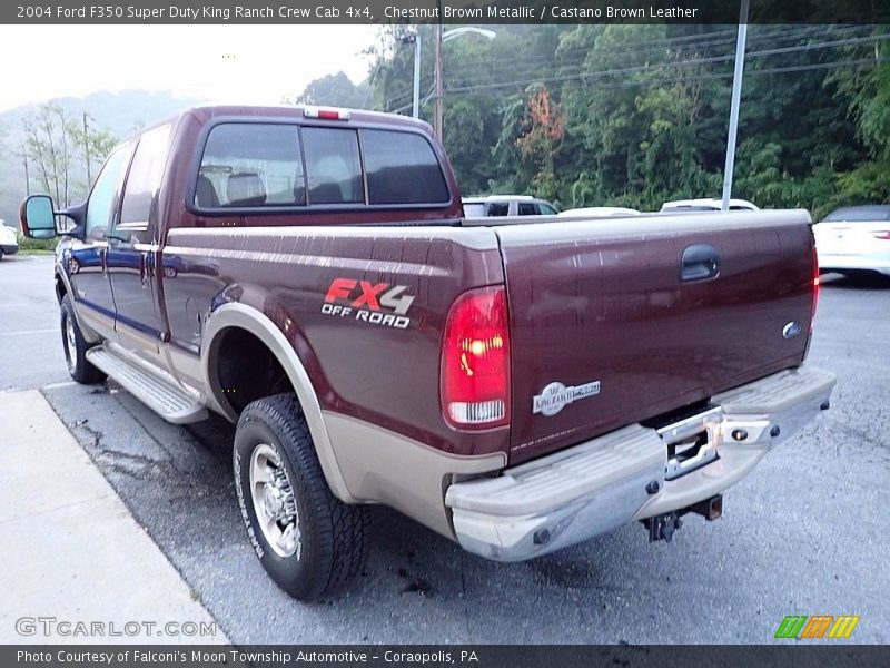 Chestnut Brown Metallic / Castano Brown Leather 2004 Ford F350 Super Duty King Ranch Crew Cab 4x4