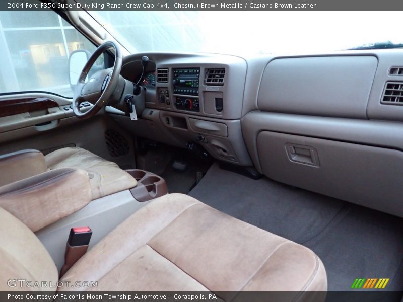 Chestnut Brown Metallic / Castano Brown Leather 2004 Ford F350 Super Duty King Ranch Crew Cab 4x4
