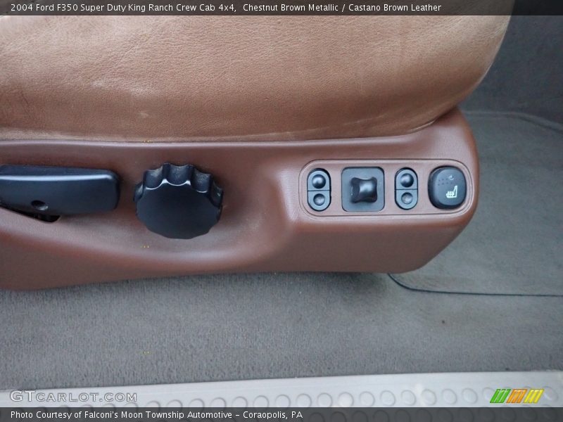Chestnut Brown Metallic / Castano Brown Leather 2004 Ford F350 Super Duty King Ranch Crew Cab 4x4