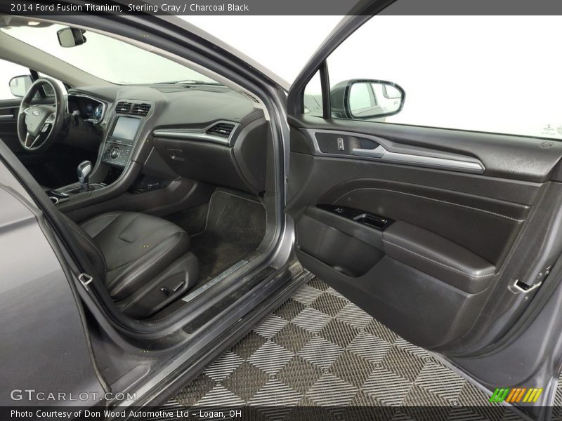 Sterling Gray / Charcoal Black 2014 Ford Fusion Titanium