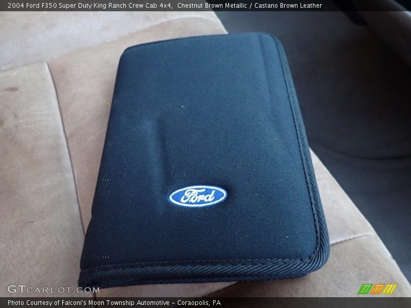 Chestnut Brown Metallic / Castano Brown Leather 2004 Ford F350 Super Duty King Ranch Crew Cab 4x4