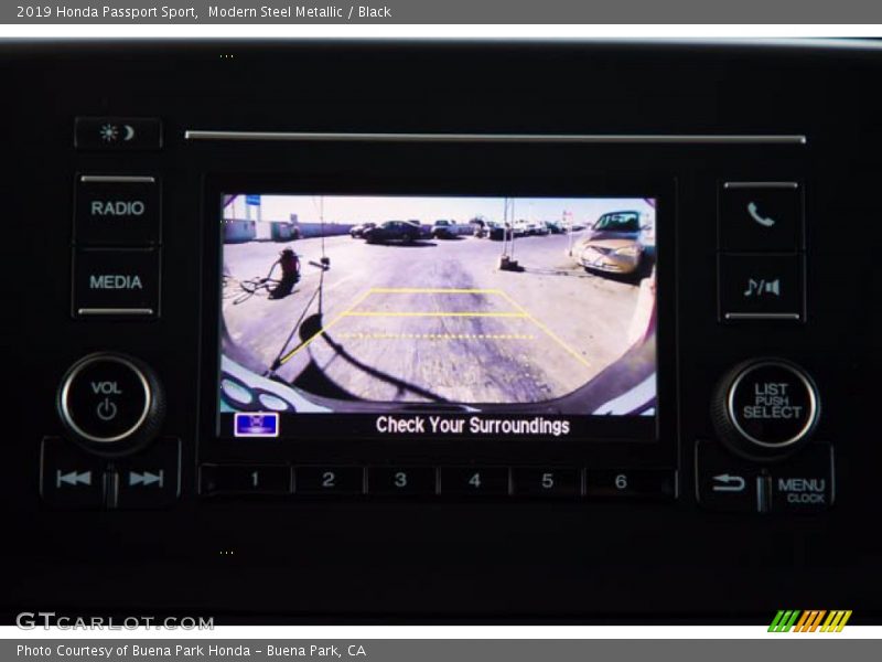 Modern Steel Metallic / Black 2019 Honda Passport Sport