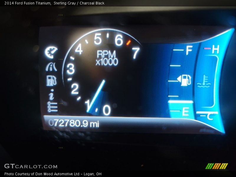 Sterling Gray / Charcoal Black 2014 Ford Fusion Titanium