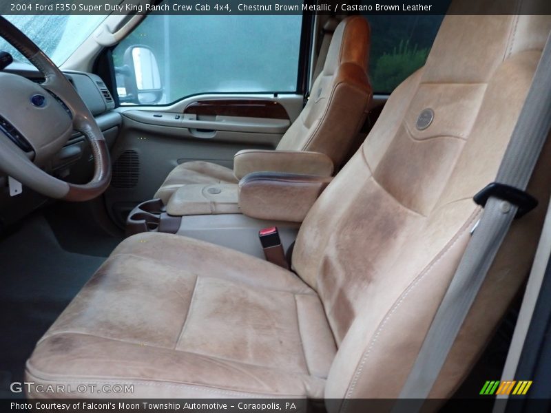 Chestnut Brown Metallic / Castano Brown Leather 2004 Ford F350 Super Duty King Ranch Crew Cab 4x4