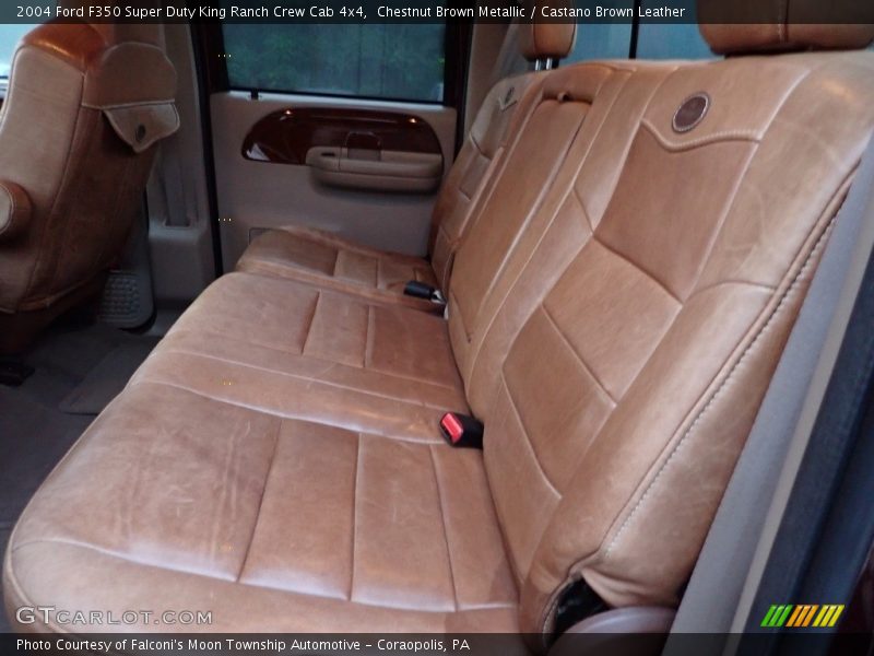 Chestnut Brown Metallic / Castano Brown Leather 2004 Ford F350 Super Duty King Ranch Crew Cab 4x4