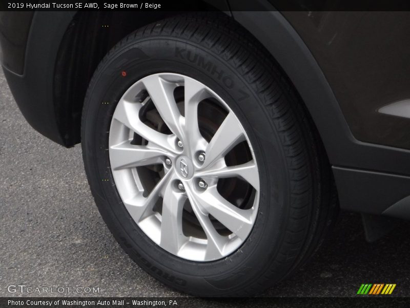 Sage Brown / Beige 2019 Hyundai Tucson SE AWD