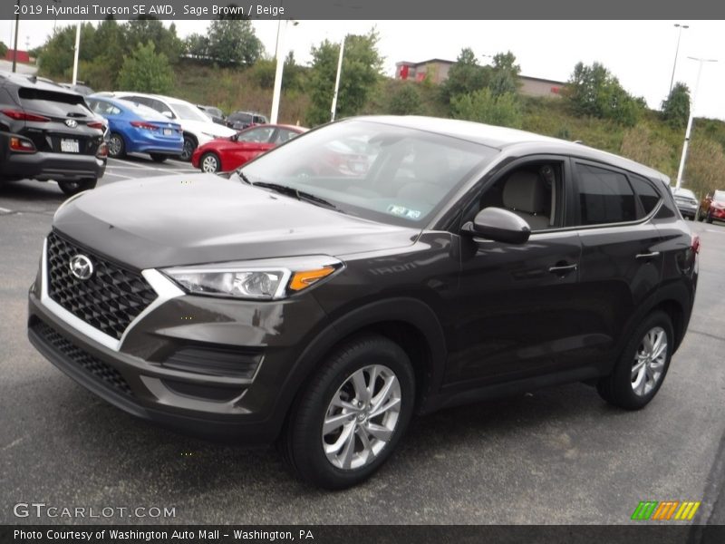 Sage Brown / Beige 2019 Hyundai Tucson SE AWD