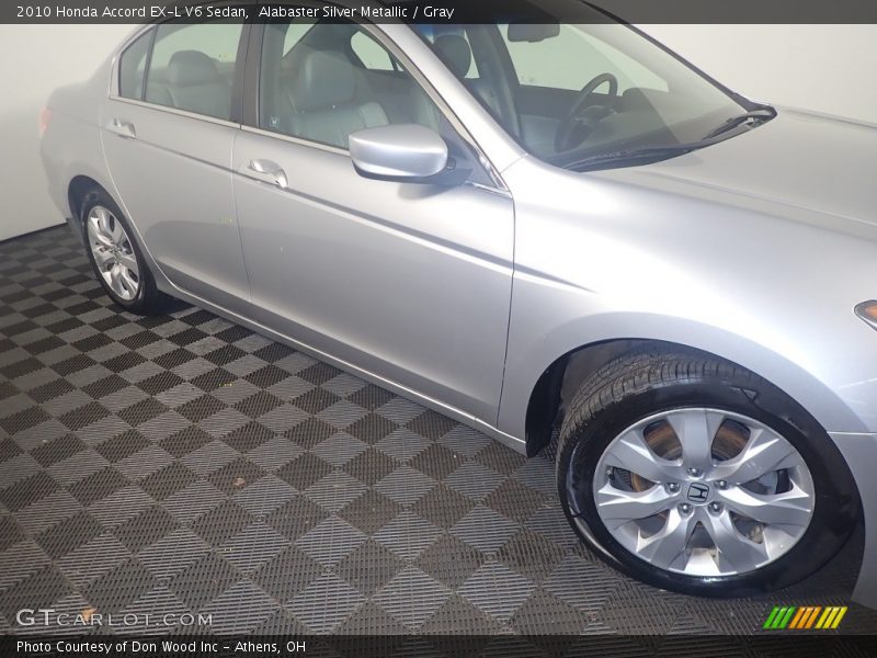 Alabaster Silver Metallic / Gray 2010 Honda Accord EX-L V6 Sedan