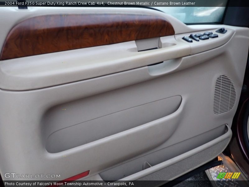 Chestnut Brown Metallic / Castano Brown Leather 2004 Ford F350 Super Duty King Ranch Crew Cab 4x4