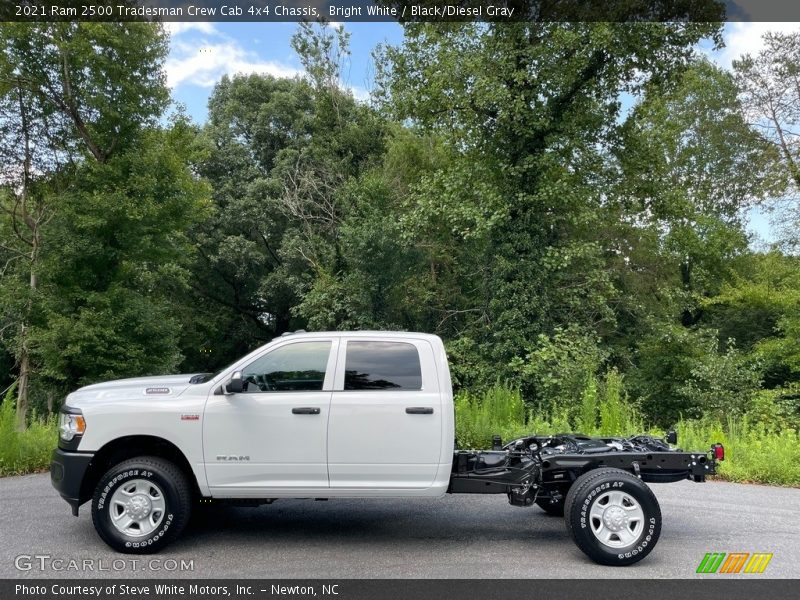  2021 2500 Tradesman Crew Cab 4x4 Chassis Bright White