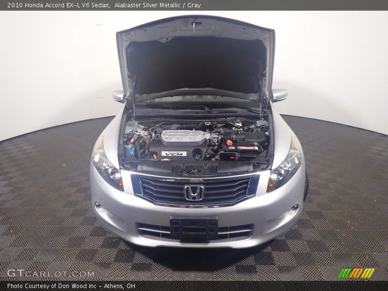 Alabaster Silver Metallic / Gray 2010 Honda Accord EX-L V6 Sedan