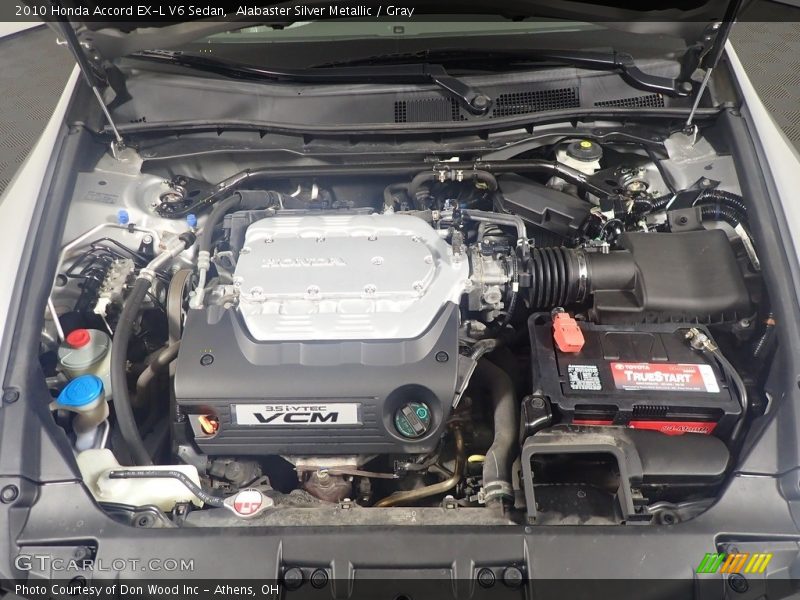 Alabaster Silver Metallic / Gray 2010 Honda Accord EX-L V6 Sedan