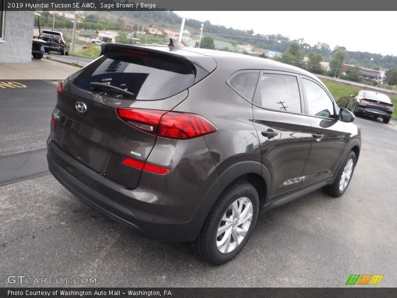 Sage Brown / Beige 2019 Hyundai Tucson SE AWD