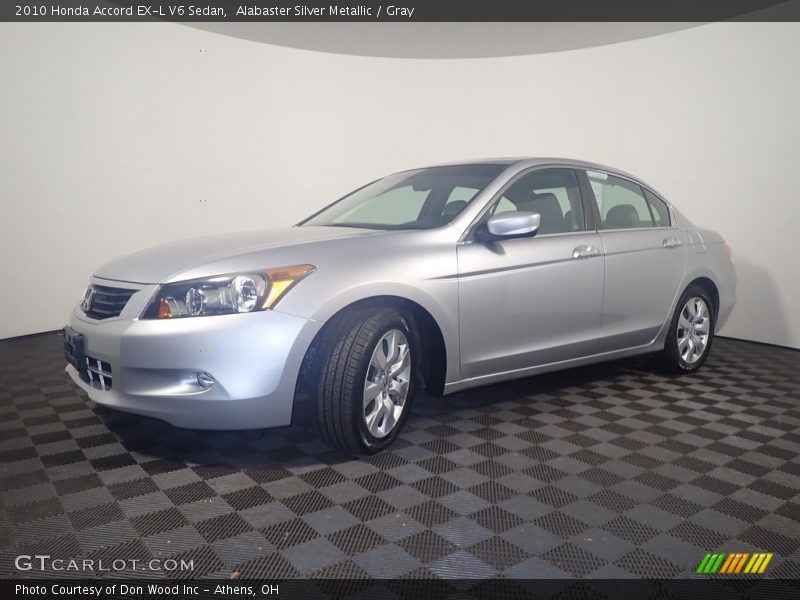 Alabaster Silver Metallic / Gray 2010 Honda Accord EX-L V6 Sedan