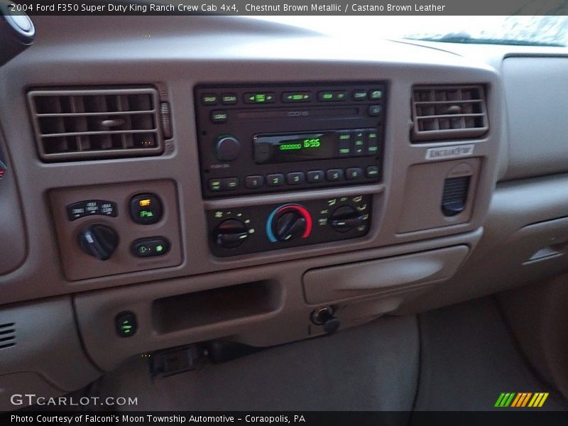 Chestnut Brown Metallic / Castano Brown Leather 2004 Ford F350 Super Duty King Ranch Crew Cab 4x4