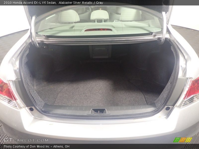 Alabaster Silver Metallic / Gray 2010 Honda Accord EX-L V6 Sedan