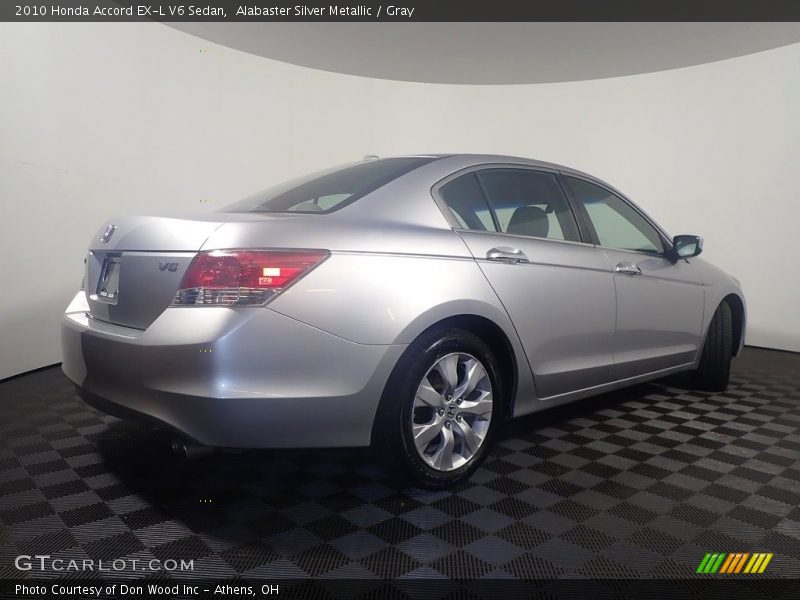 Alabaster Silver Metallic / Gray 2010 Honda Accord EX-L V6 Sedan