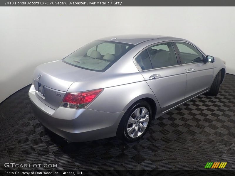 Alabaster Silver Metallic / Gray 2010 Honda Accord EX-L V6 Sedan