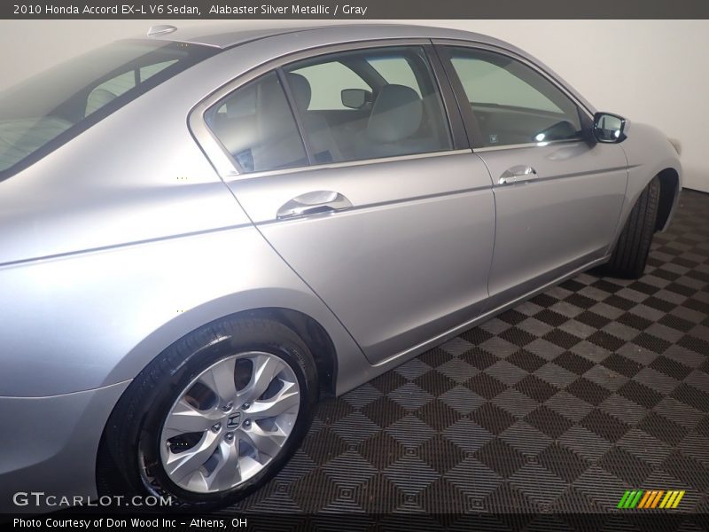 Alabaster Silver Metallic / Gray 2010 Honda Accord EX-L V6 Sedan
