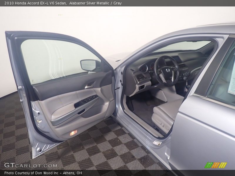 Alabaster Silver Metallic / Gray 2010 Honda Accord EX-L V6 Sedan