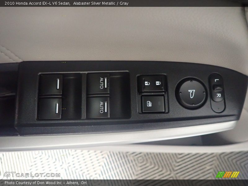 Alabaster Silver Metallic / Gray 2010 Honda Accord EX-L V6 Sedan