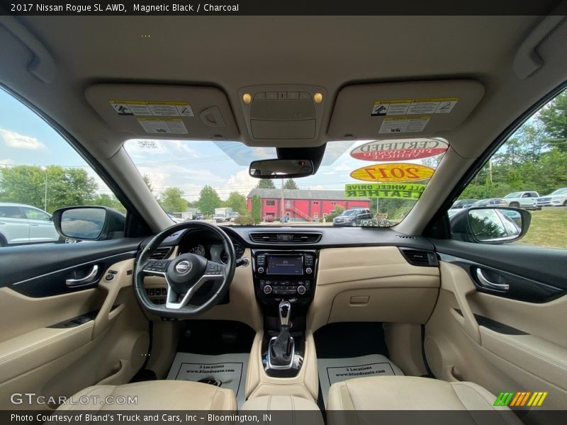 Magnetic Black / Charcoal 2017 Nissan Rogue SL AWD