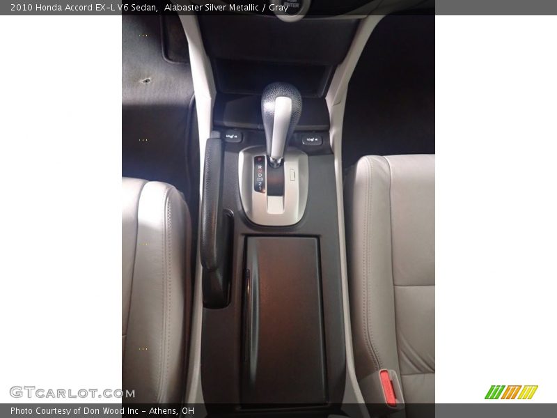 Alabaster Silver Metallic / Gray 2010 Honda Accord EX-L V6 Sedan