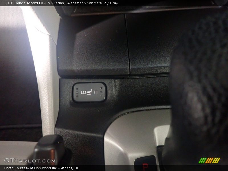 Alabaster Silver Metallic / Gray 2010 Honda Accord EX-L V6 Sedan